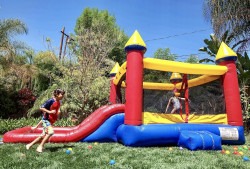 Red Castle Bounce House Combo