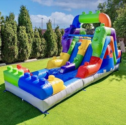 Block Party (12 Ft) Dual Lane Waterslide