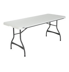 White (6 Ft) Rectangular Folding Tables