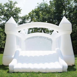 White Cloud Bounce House Combo