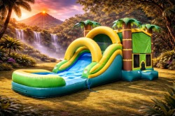 Tropical Aloha Bounce House Combo