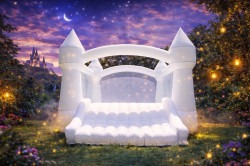 White Cloud Bounce House Combo
