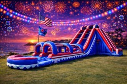 Flash (20 Ft) Dual Lane Waterslide With Slip N' Slide