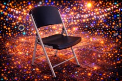 Black Plastic Folding Chairs
