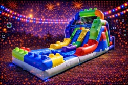 Block Party (12 Ft) Dual Lane Waterslide