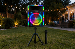 Bluetooth Speaker With Tripod & Microphone