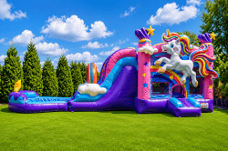 Unicorn Bounce House Combo